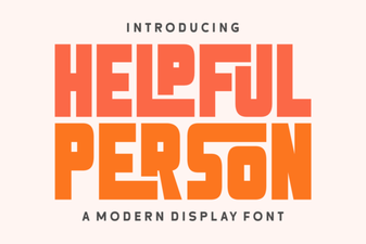 Free Download: the Helpful Person Font for Your Designs