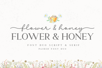 Flower & Honey Fonts for Creative Projects