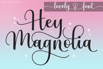 Hey Magnolia Font for Creative Web Design Projects