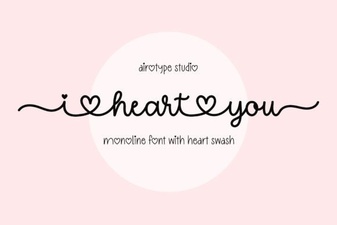 I Heart You Font for Digital Projects & Crafts